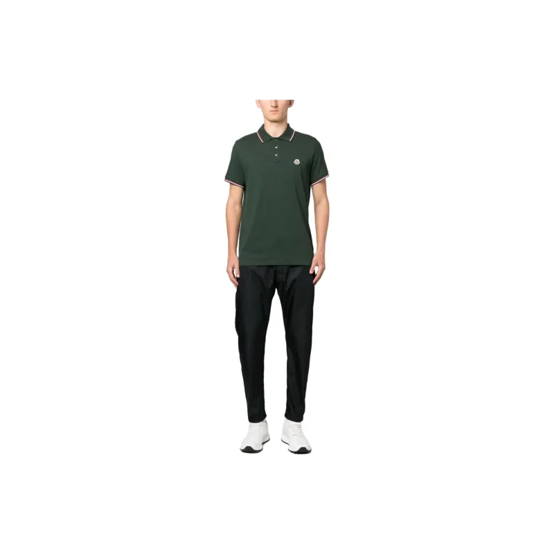 Moncler Logo Patch Short Sleeved Polo Shirt-1
