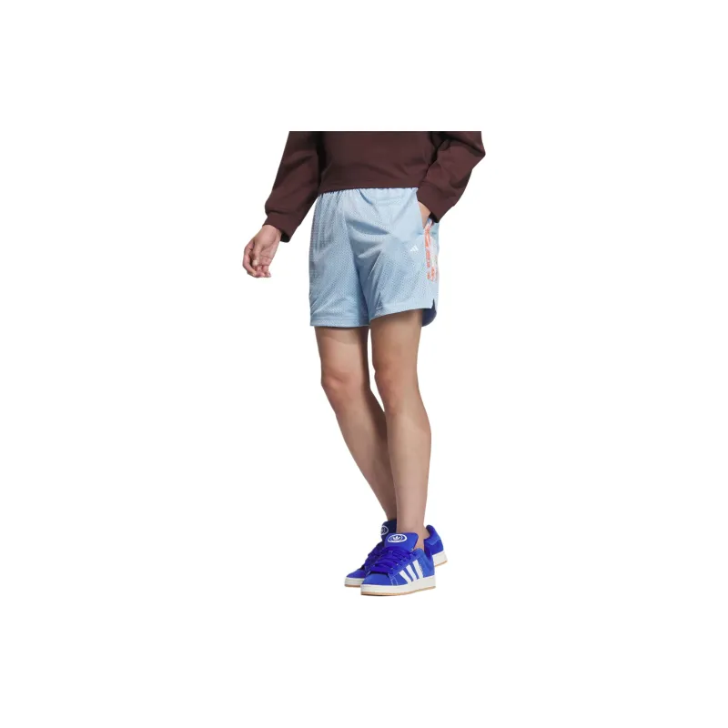 Adidas SS24 Basketball Shorts Men's Pink Blue-1