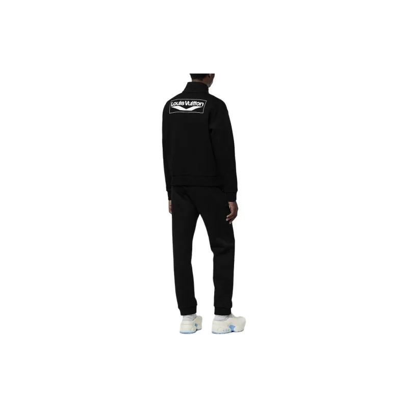 LOUIS VUITTON Knitted Sweatpants Men's Black-3