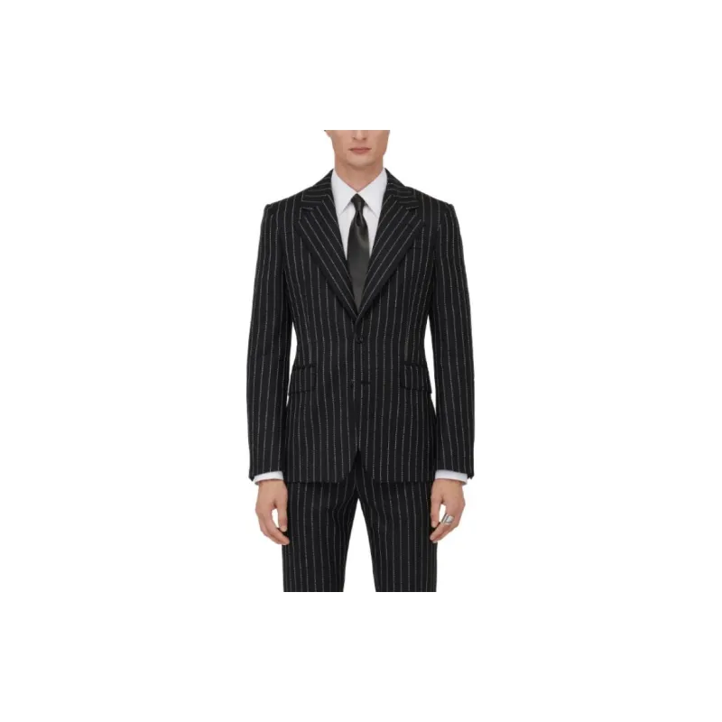 Alexander McQueen Single Breasted Prinstriped Blazer-1