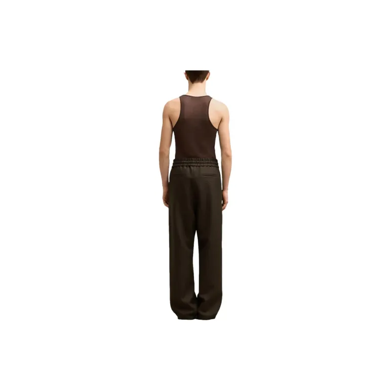 AMIPARIS Drawstring elasticated Wool Trousers-3