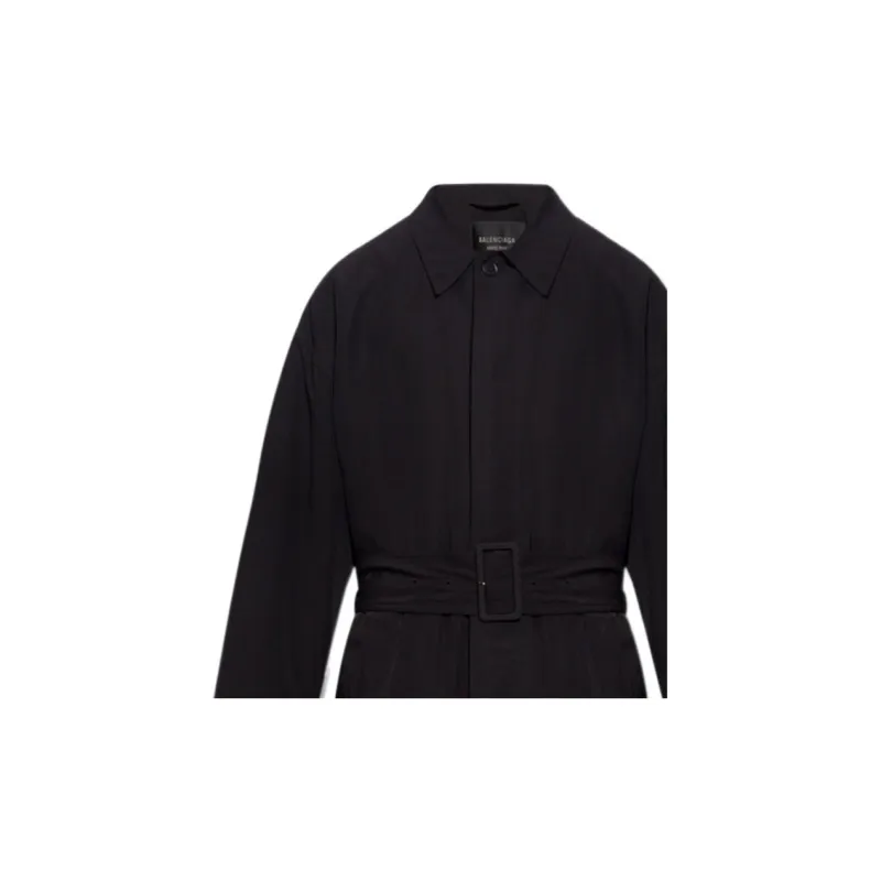 Balenciaga Belted Mid Length Trench Coat-4