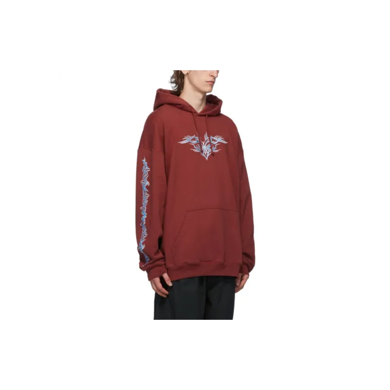 Vetements Sweatshirts Unisex Burgundy-4
