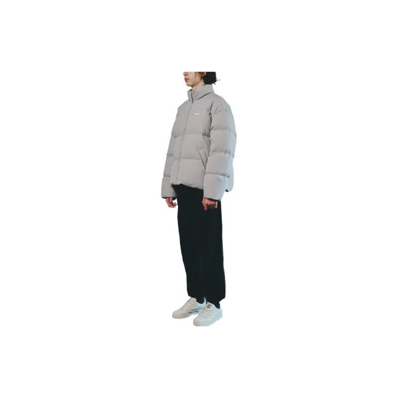 FILA FW22 Down Jacket Unisex Gray-3