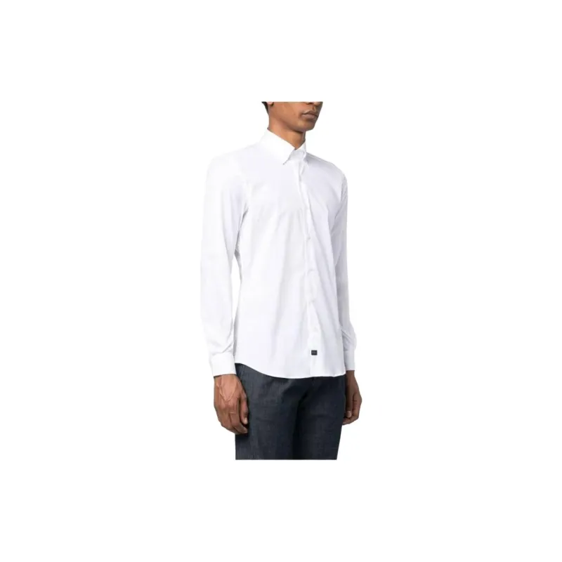FAY Long-Sleeved Button-Down Shirt-3