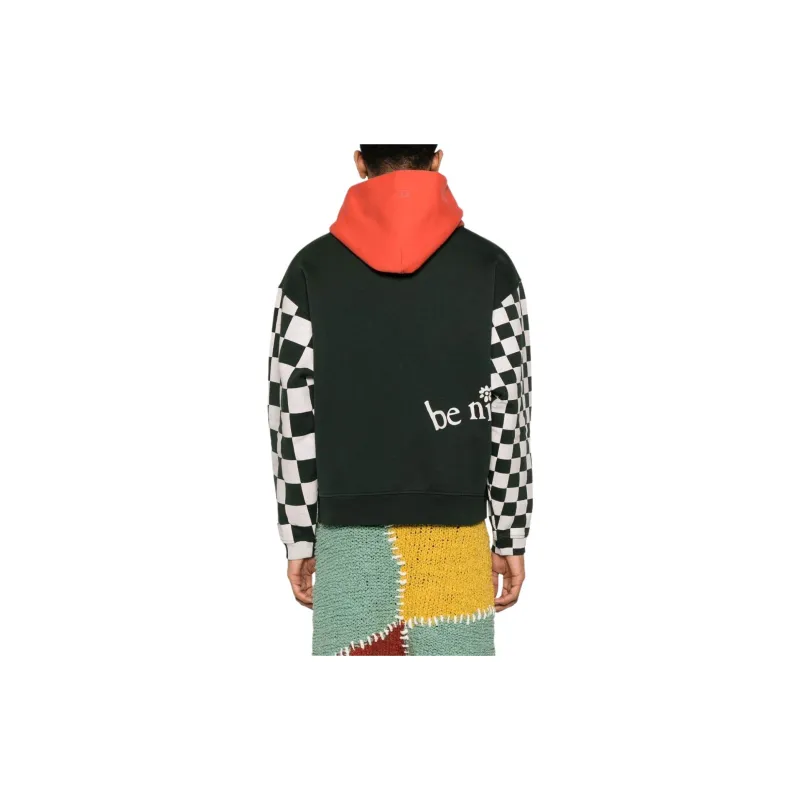 ERL Venice Checker Sleeve Hoodie-1