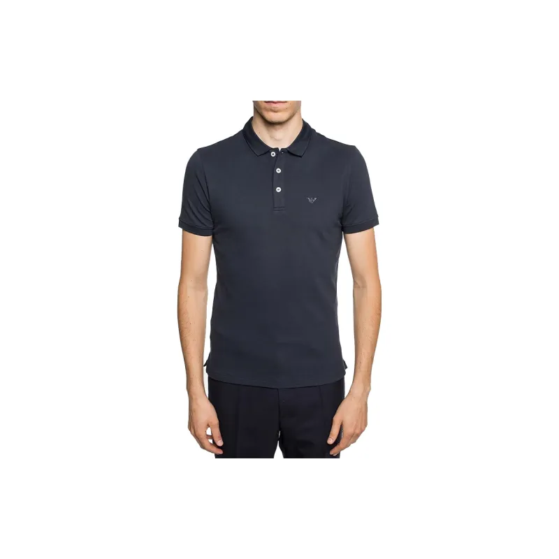 EMPORIO ARMANI SS22 Polo Shirt Men's Dark Blue-4
