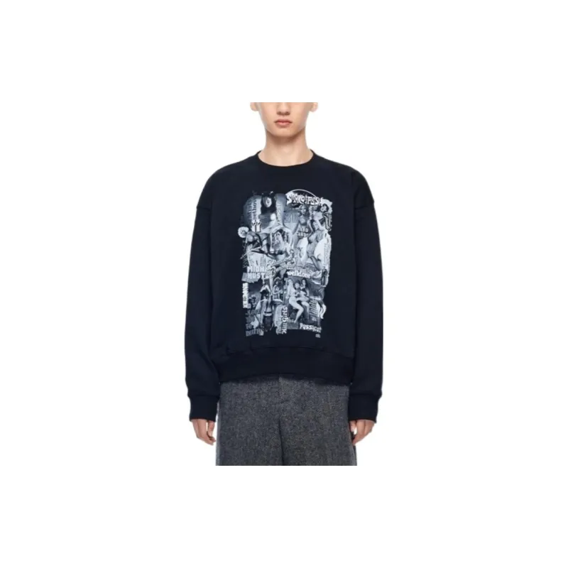 WE11DONE Graphic Printed Crewneck Sweatshirt-1