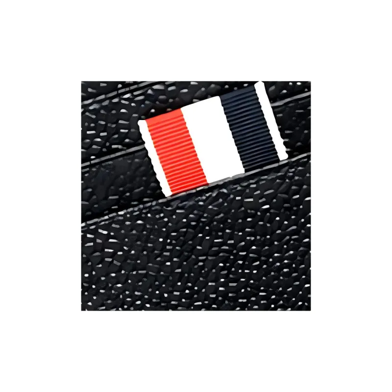 THOM BROWNE· Leather Passport Holder Regular Men's Black-3