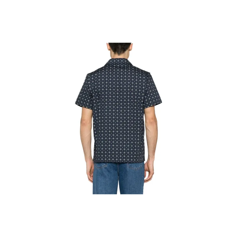 A.P.C Lloyd Geometric print Cotton Shirt-2