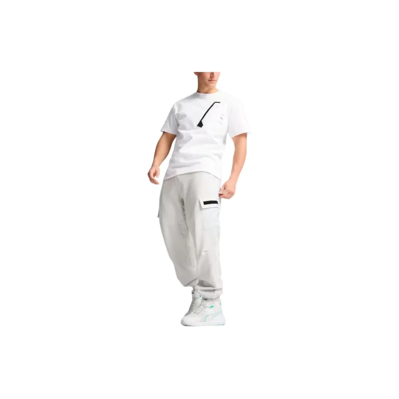 PUMA x Mercedes-AMG Petronas F1® Team X RAEBURN NJR Evostripe SS24 T-Shirt Men's White-2