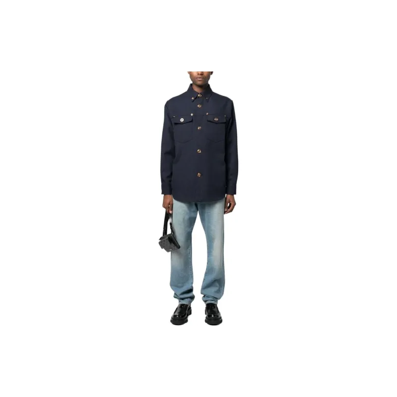 VERSACE FW22 Jackets & Coats Men's Blue-2