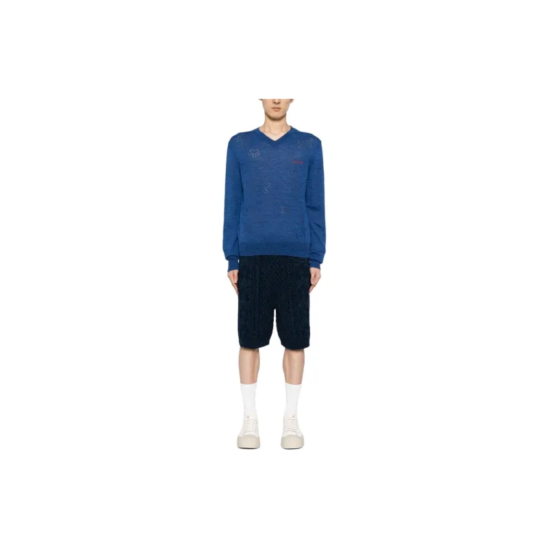 MARNI Logo embroidered Virgin Wool Jumper-1