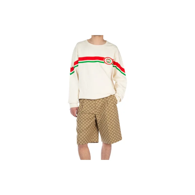 GUCCI Interlocking G Crew neck Sweatshirt-2