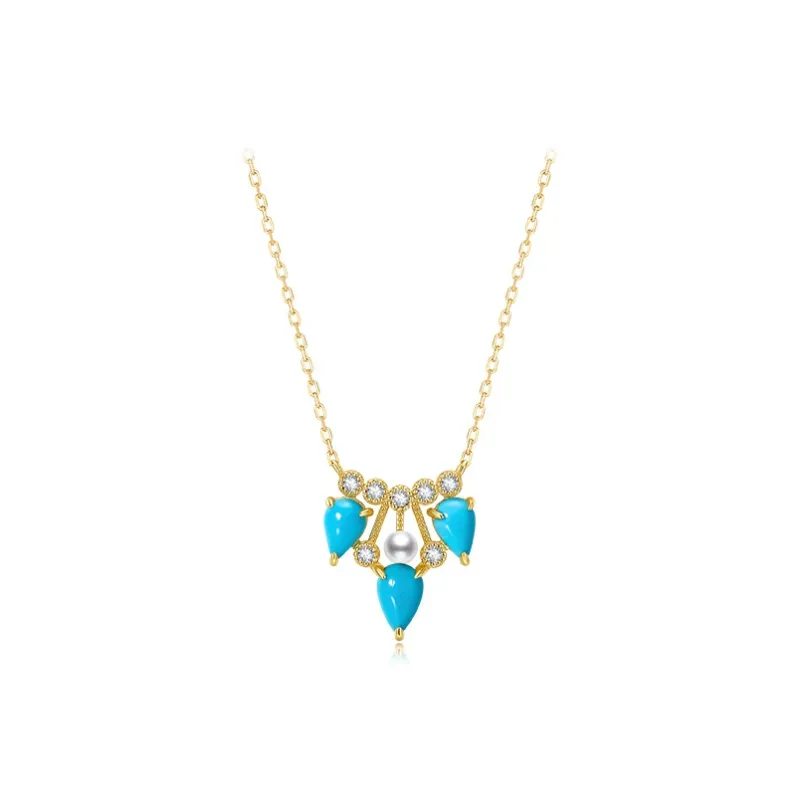 IL&CO. Turquoise Necklaces Women's-0