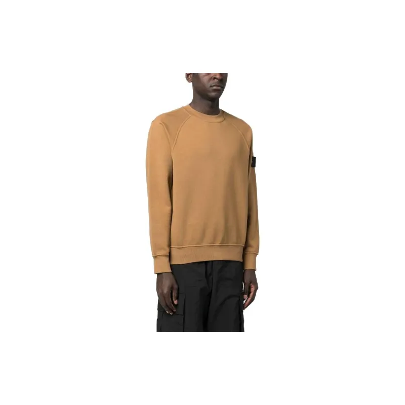 STONE ISLAND SS23 Sweatshirt Men's Tobacco Yellow-3