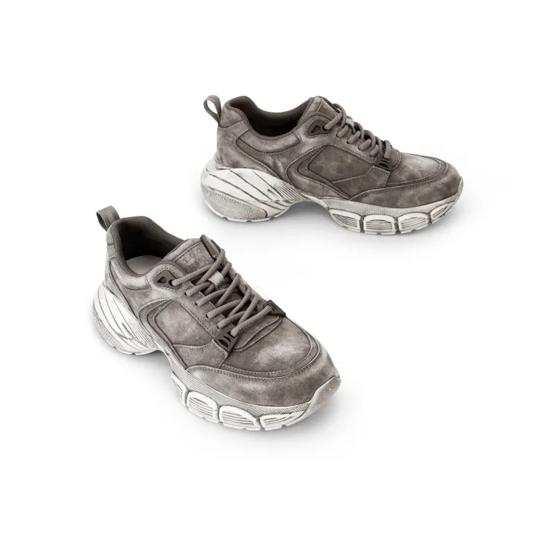 TOOMANYSHOES Dusty Bag Anti-Slip And Wear-Resistant Height Increasing Low-Top Chunky Sneakers Unisex-7
