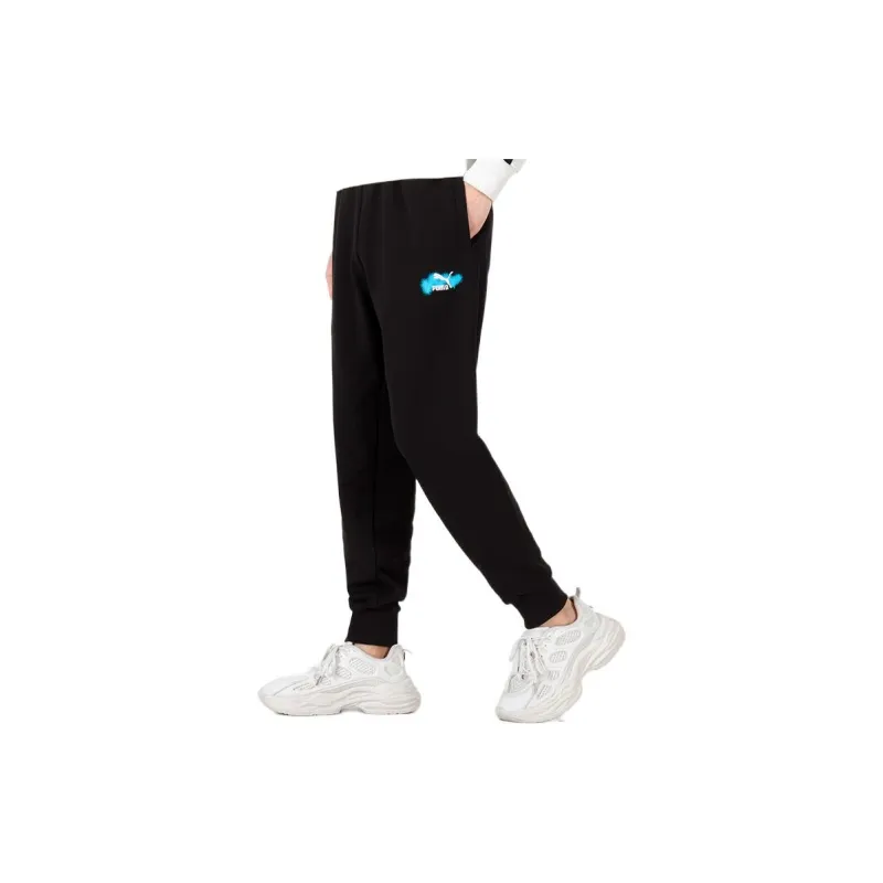 PUMA Knitted Sweatpants Men Black-3