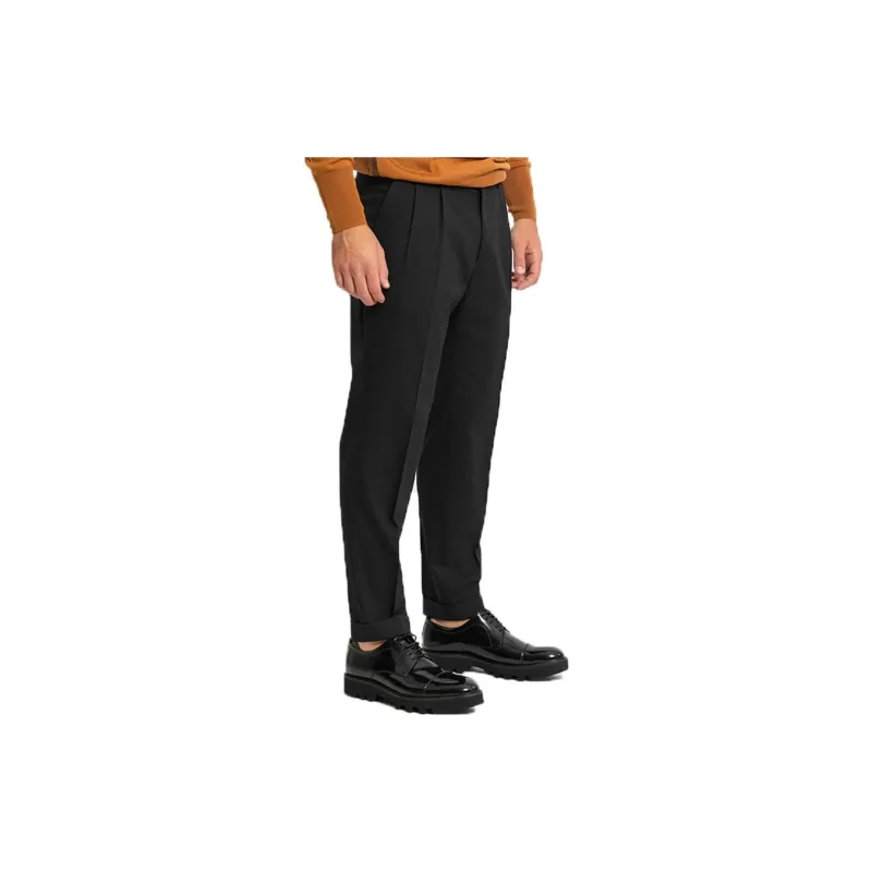 Zzegna Casual Pants Men's Black-2