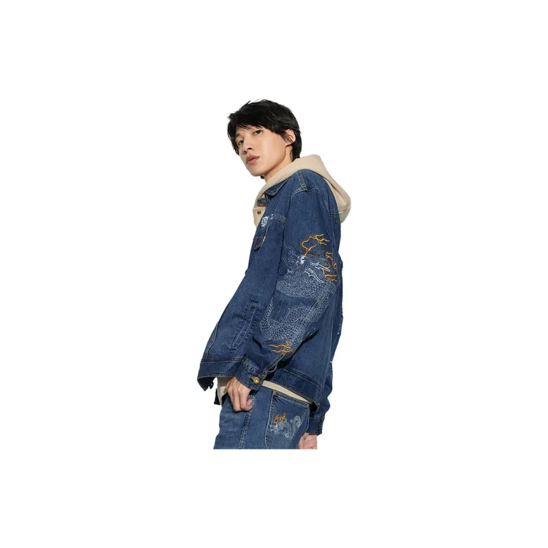 Lee FW22 Denim Jacket Men's Dark Blue-5