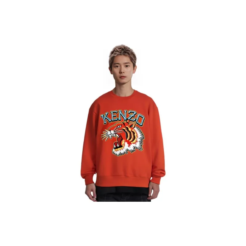 KENZO Sweatshirts Men Orange Red-5