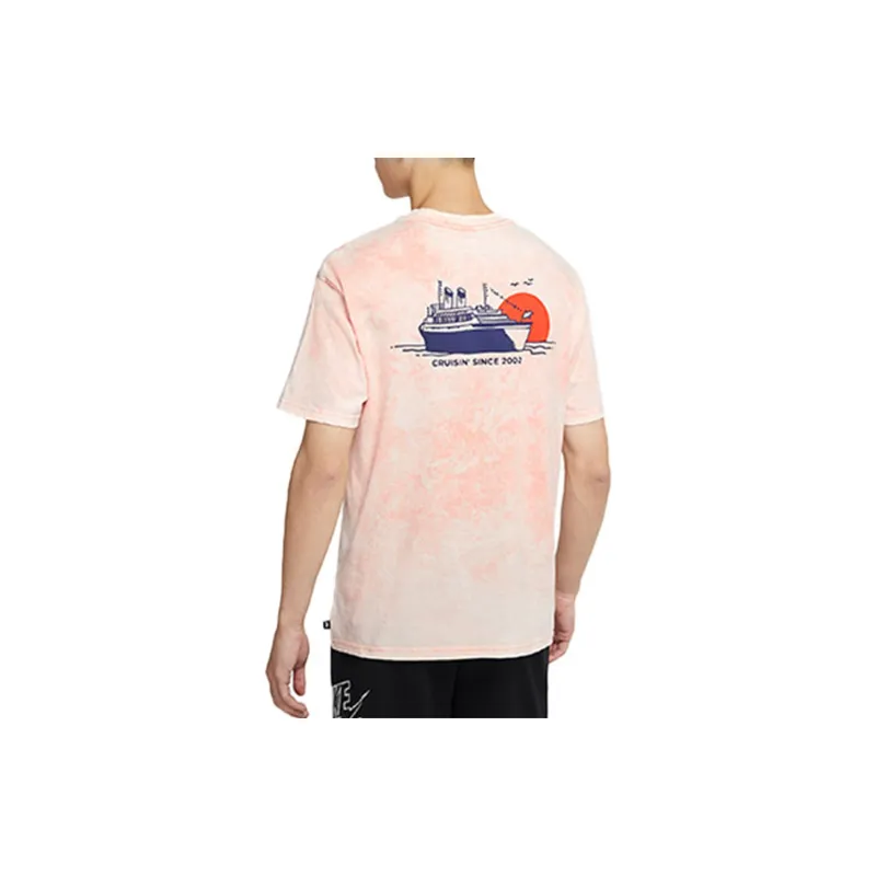 Nike T Shirts Men Red-4