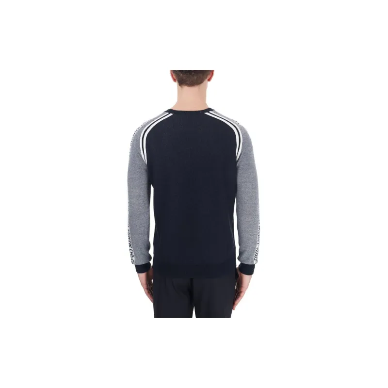 EMPORIO ARMANI Sweaters Men Navy Blue-5