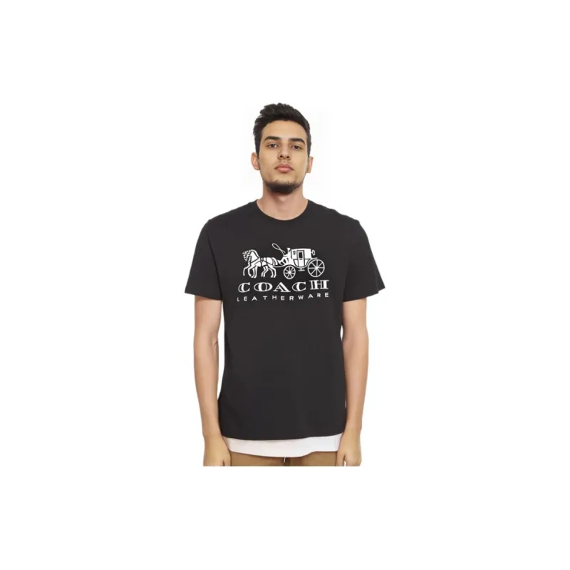 COACH T Shirts Men Black-2