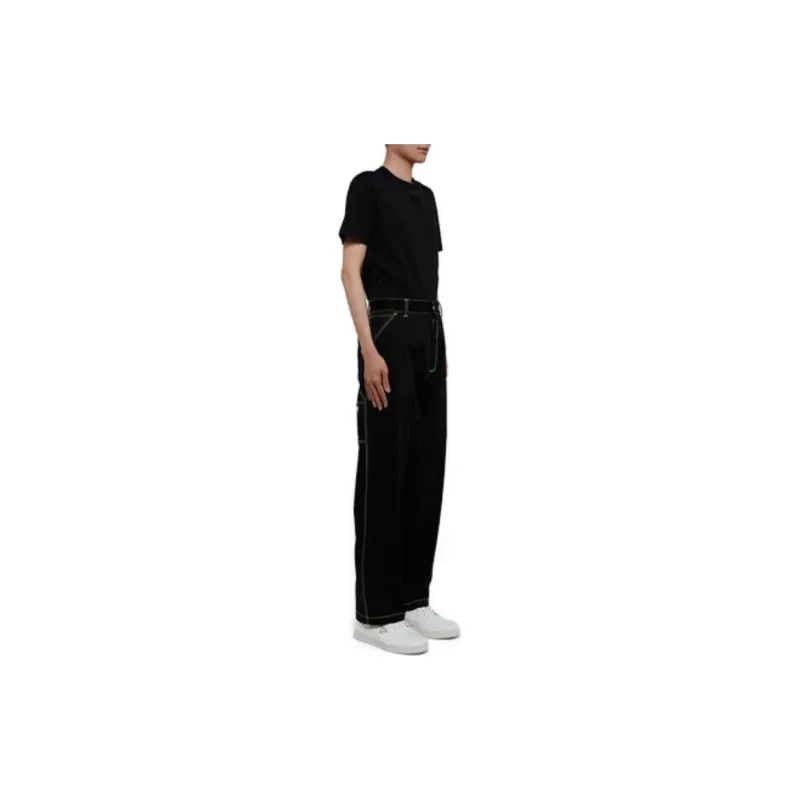 PRADA Casual Pants Men Black-3