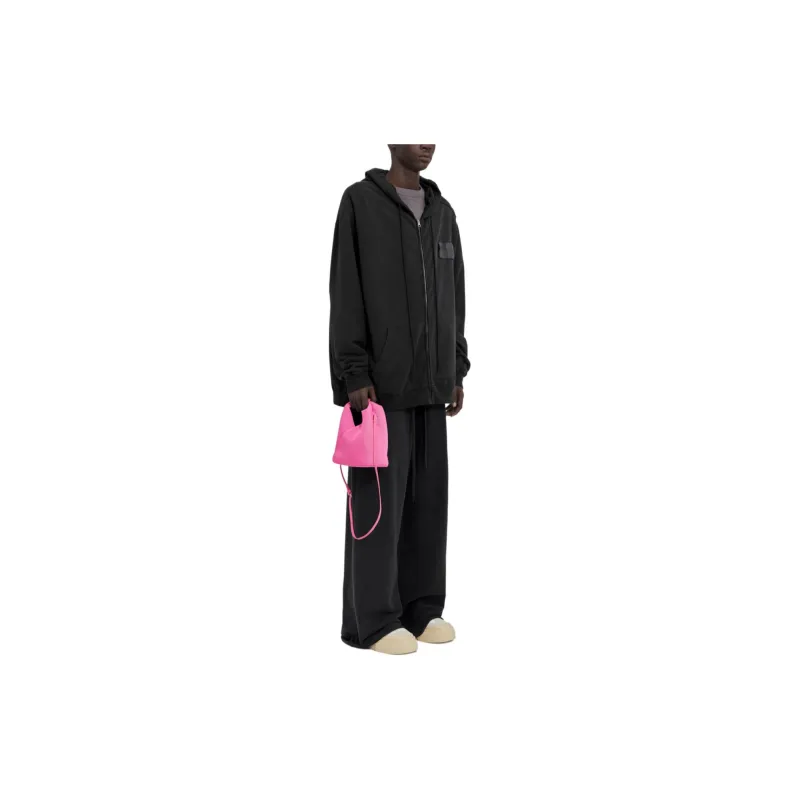 MM6 Maison Margiela Numbers Patch Zipped Drawstring Hoodie-2
