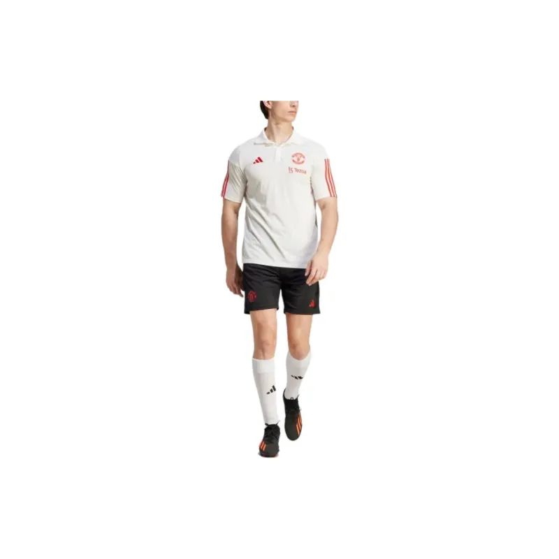 Adidas Manchester United Tiro 23 Polo Shirt Polo Shirt Men's White-4