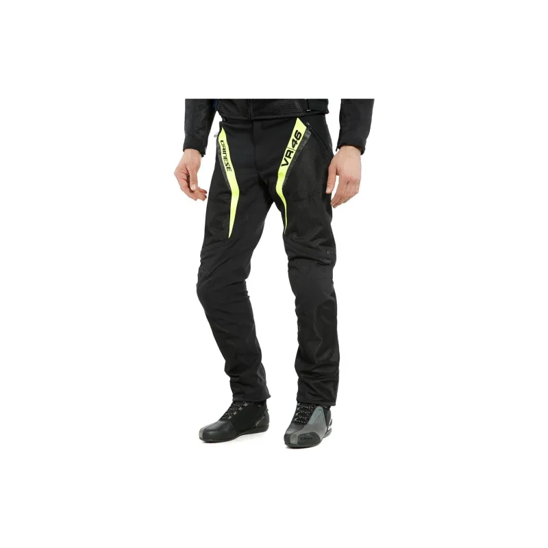 DAINESE Cycling Pants Men's Black Yellow-2