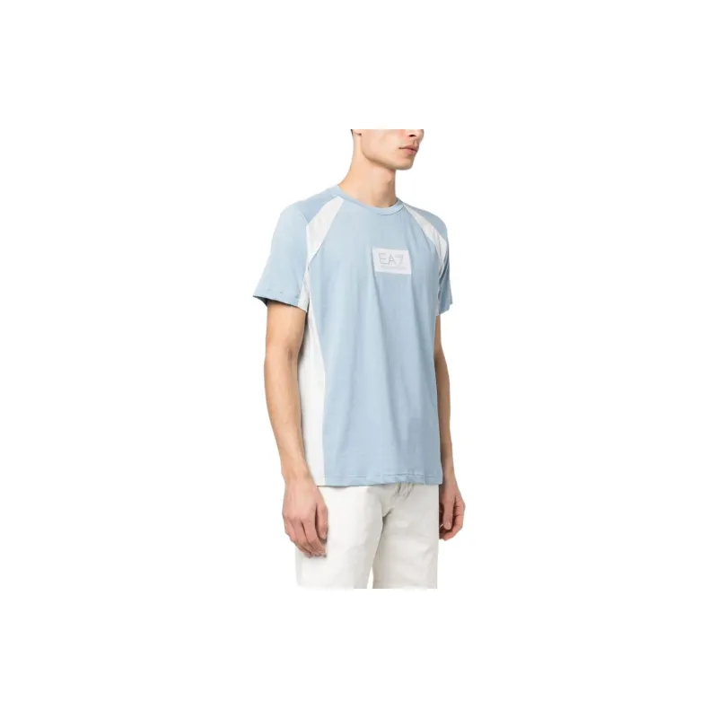 EMPORIO ARMANI EA7 SS23 T Shirt Men's Blue-3