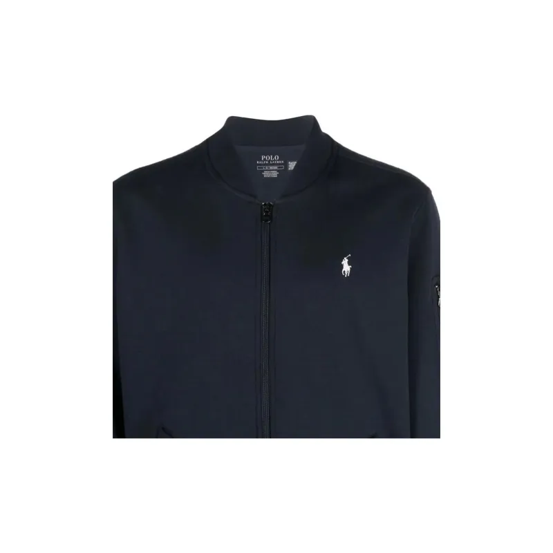Polo Ralph Lauren Long Sleeve Double Knit Tech Full Zip Bomber Jacket-4