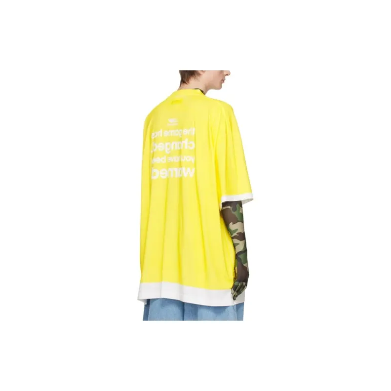 Vetements T-Shirts Men Yellow-2