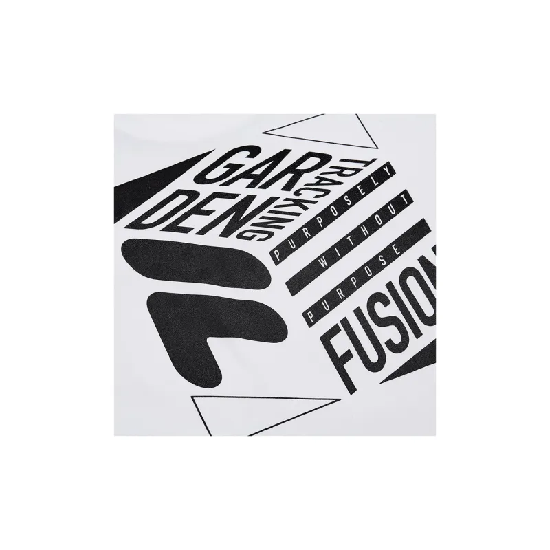 FILA FUSION QR T Shirt Unisex Standard White-5