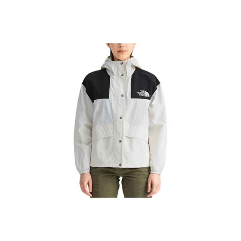 THE NORTH FACE Outdoor Hiking Waterproof And Windproof Windbreaker Jacket Unisex Ecru-1