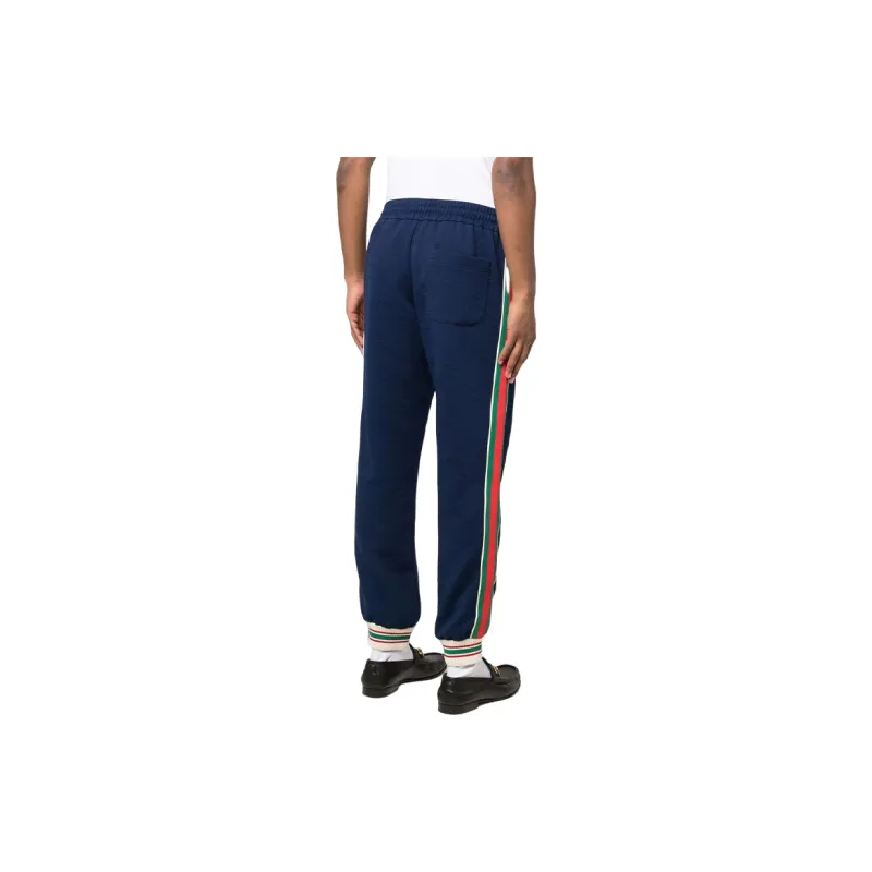 GUCCI SS22 Knitted Sweatpants Men's Blue-2