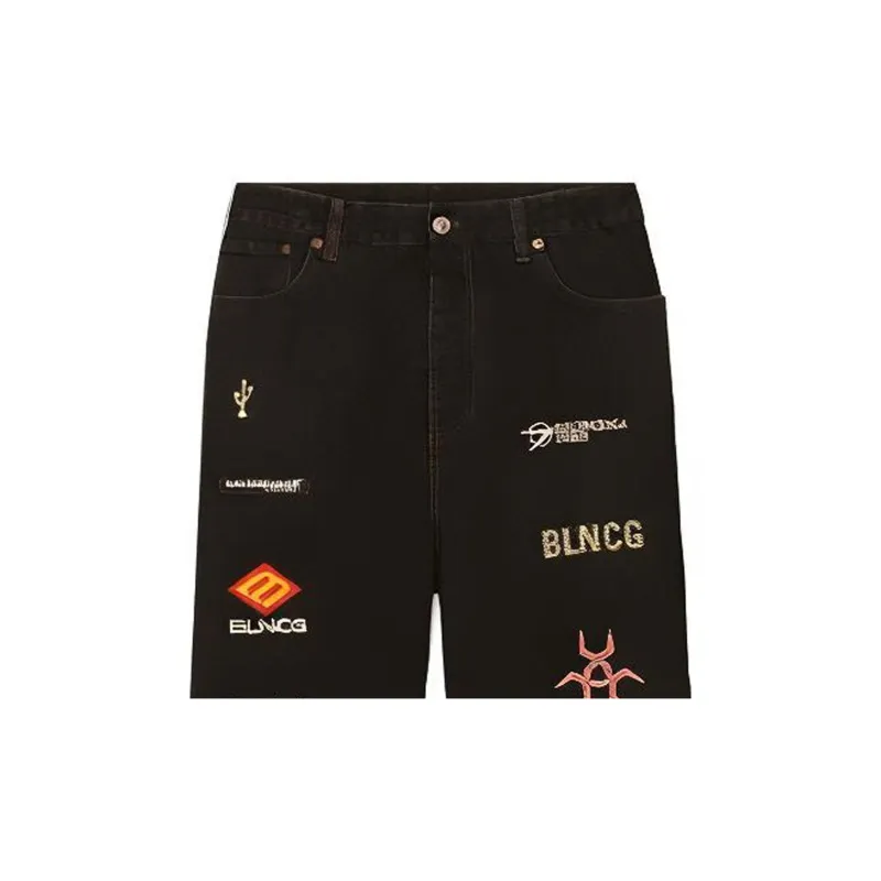 Balenciaga Jeans Loose Fit Style Unisex Black-5