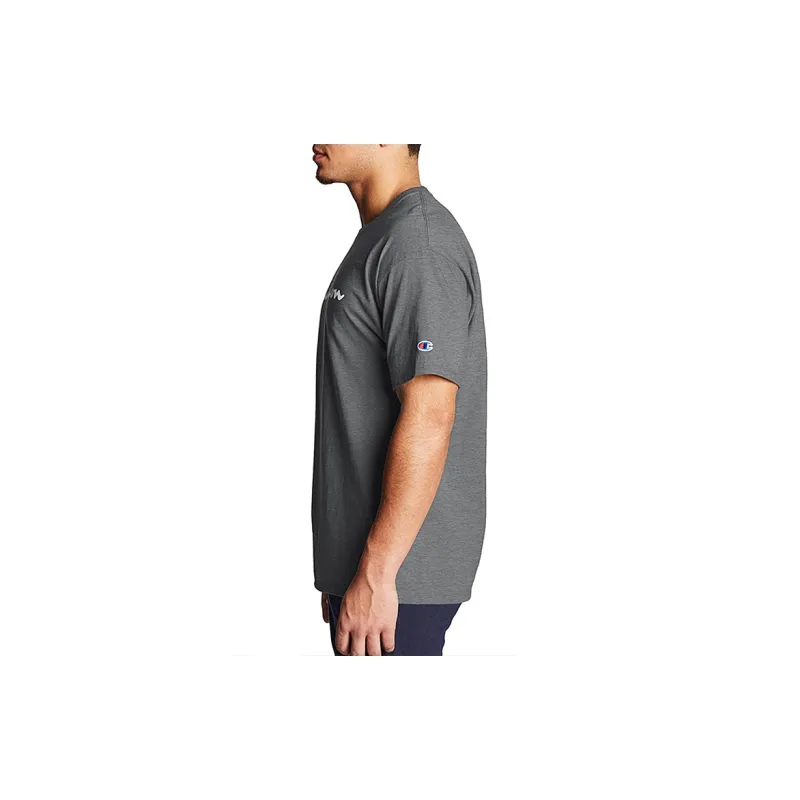 Champion Drop Shoulder Sleeve T Shirt Unisex Dark Gray US Version-4
