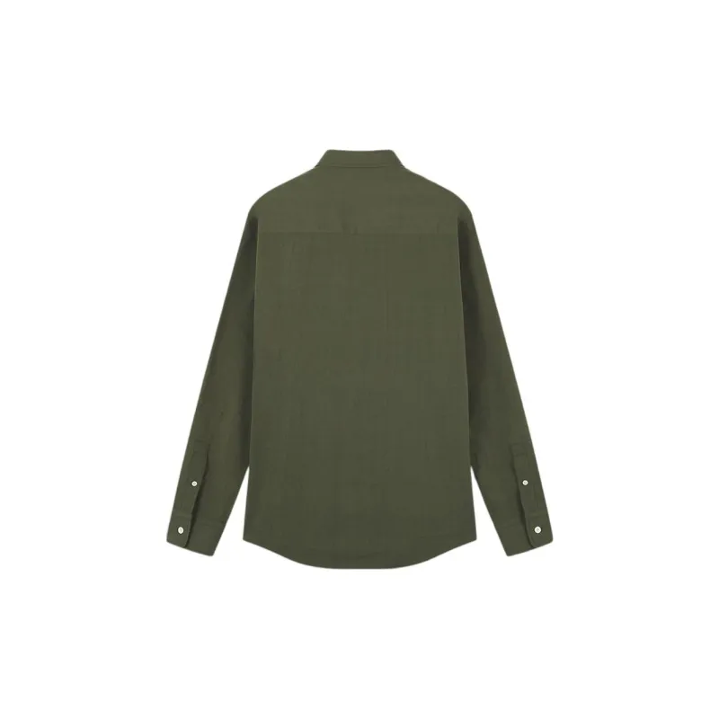 Maison Kitsune Fox appliqué Cotton Shirt-1
