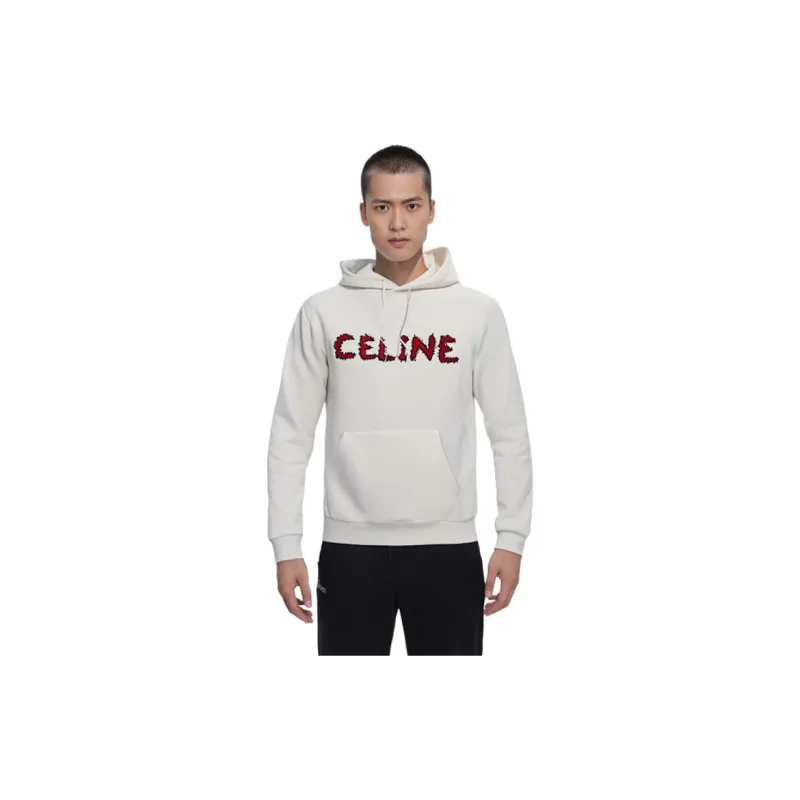 CELINE Rhinestone Wave Logo Hoodie-4
