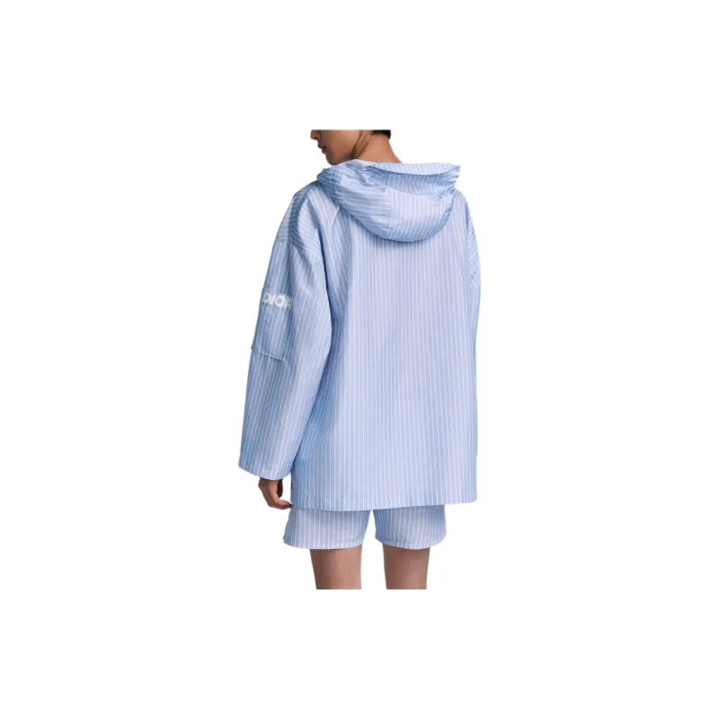 DIOR Striped Hooded Shirt-4