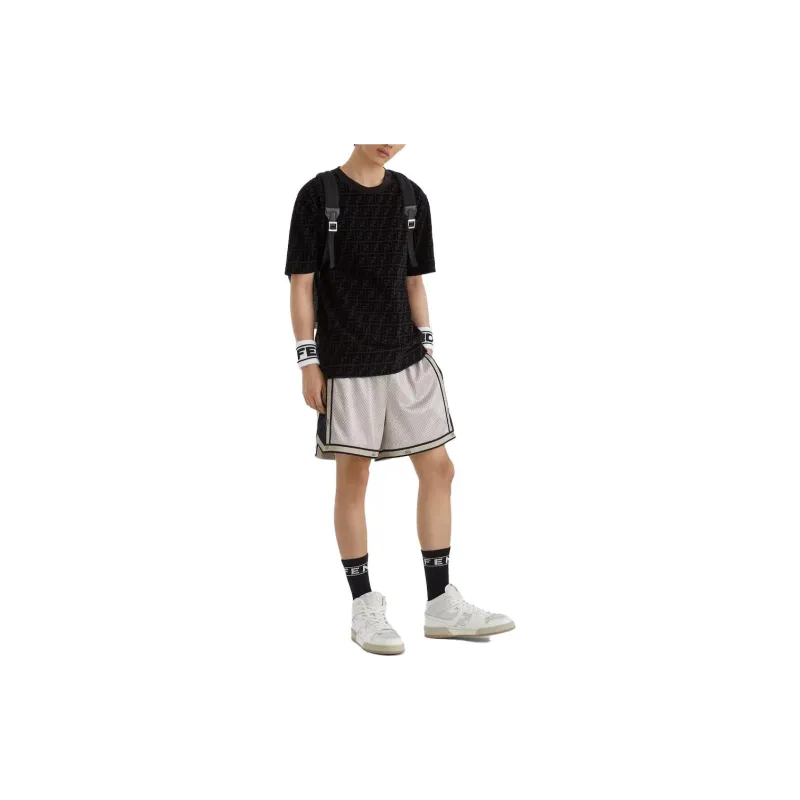 FENDI Casual Shorts Men Gray-2