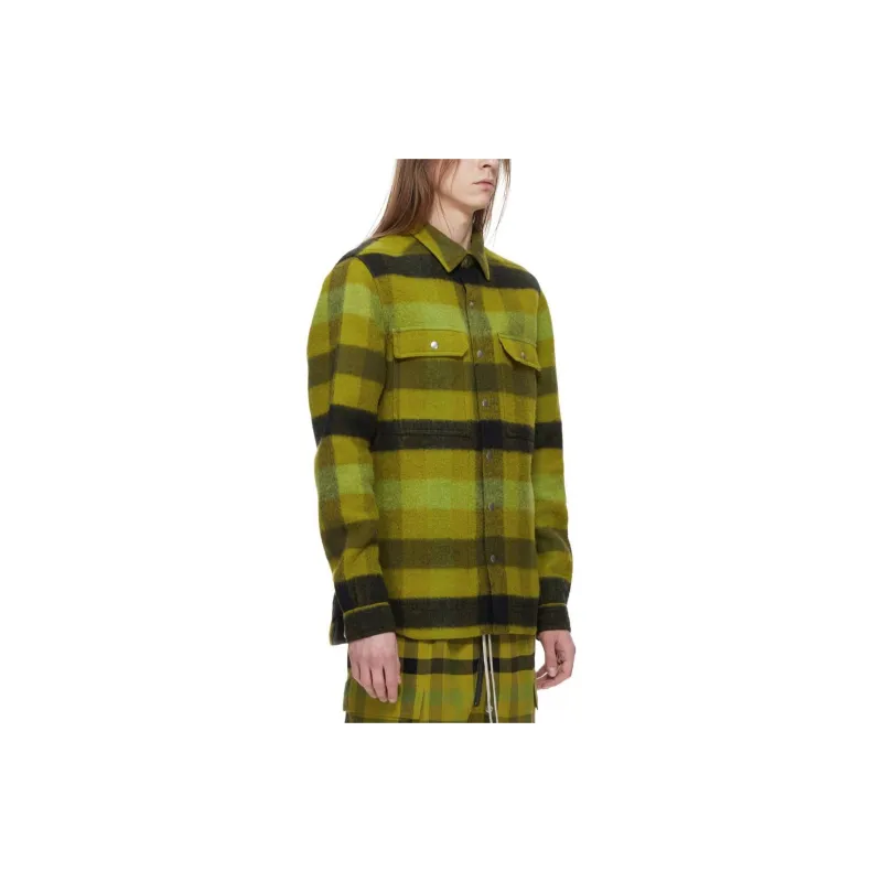 RICK OWENS Check pattern Cotton Shirt-3