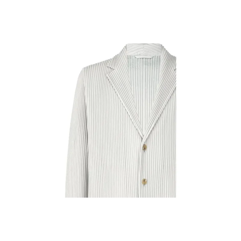 ISSEY MIYAKE Jackets Coats Men's Light Gray-5