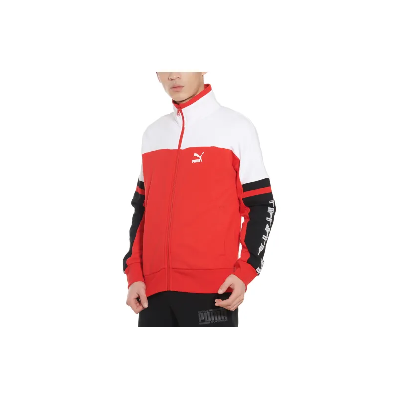 PUMA Sports Life Collection Jackets Men Red White-3