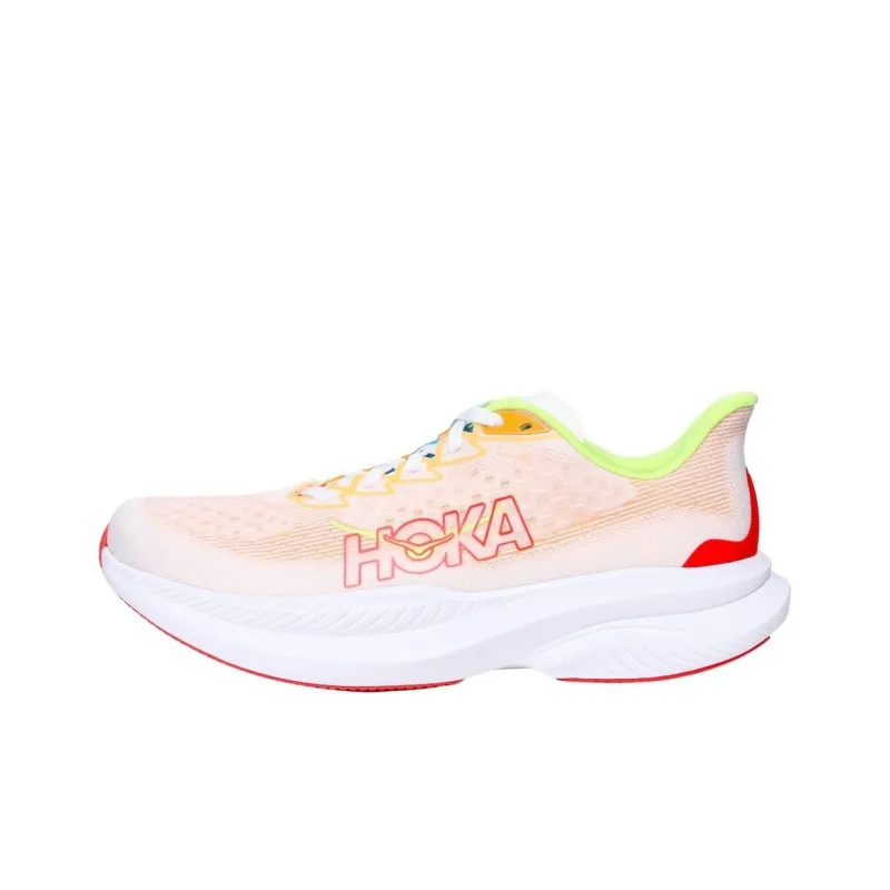 HOKA ONE ONE Mach 6 White Solar Flare-0