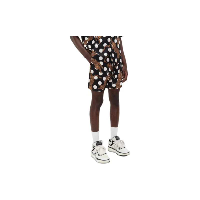 AMIRI Leopard Polka Dots Silk Short-2
