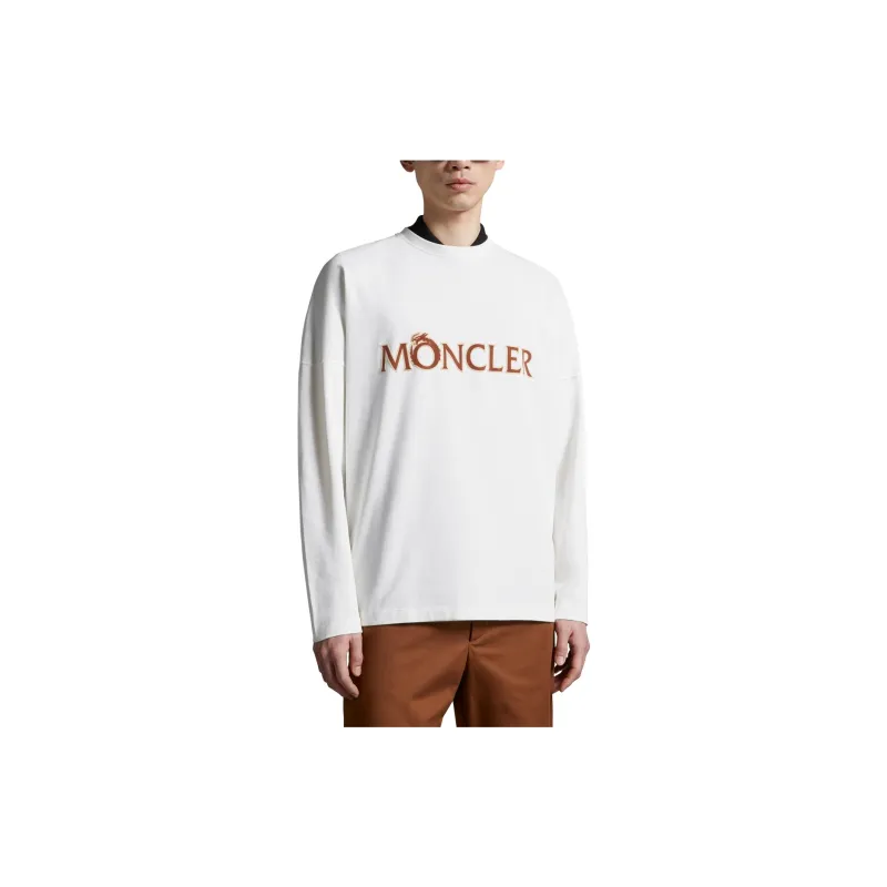 Moncler Logo Printed Long Sleeved T Shirt-1